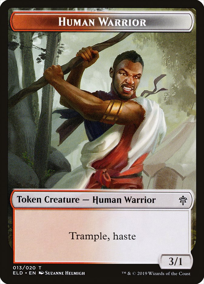 Human Warrior Token [Throne of Eldraine Tokens] 