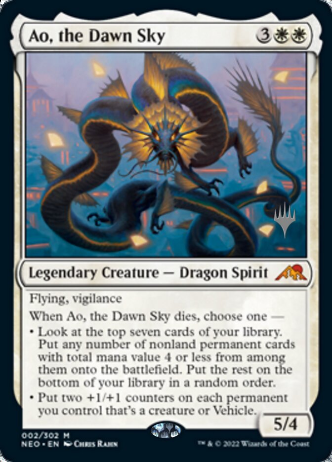 Ao, the Dawn Sky (Promo Pack) [Kamigawa: Neon Dynasty Promos] 