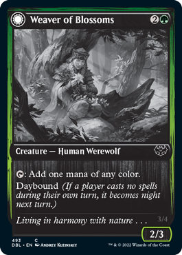 Weaver of Blossoms // Blossom-Clad Werewolf [Innistrad: Double Feature] 