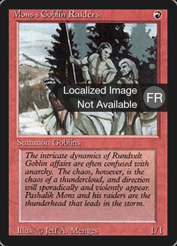 Mons's Goblin Raiders [Foreign Black Border] 