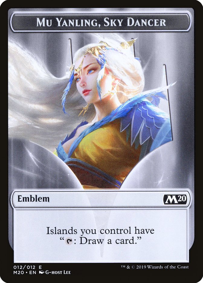 Mu Yanling, Sky Dancer Emblem [Core Set 2020 Tokens] 