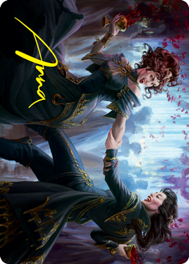 Falkenrath Celebrants 1 Art Card (Gold-Stamped Signature) [Innistrad: Crimson Vow Art Series] 