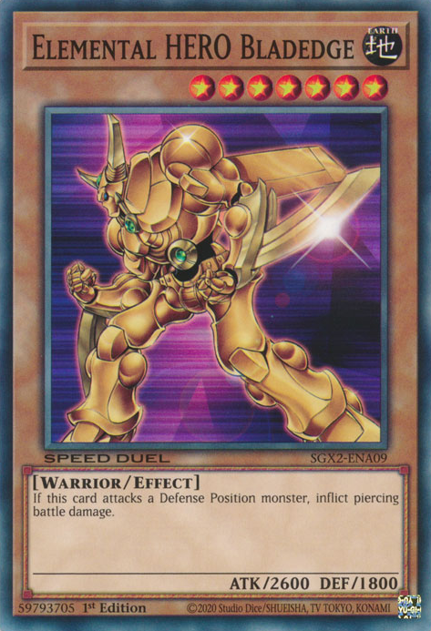 Elemental HERO Bladedge [SGX2-ENA09] Common 