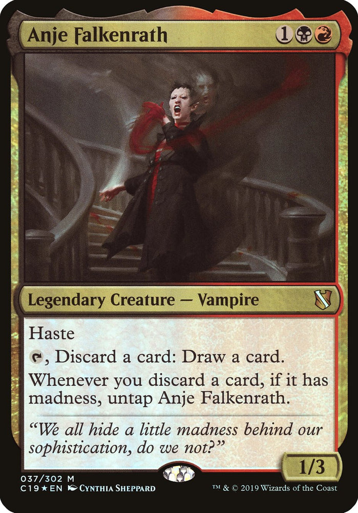 Anje Falkenrath (Oversized) [Commander 2019 Oversized] 