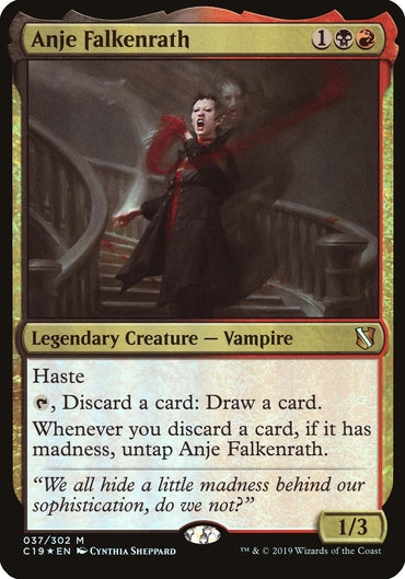 Anje Falkenrath (Oversized) [Commander 2019 Oversized]