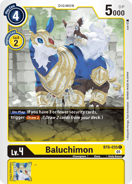 Baluchimon [BT6-035] [Double Diamond] 