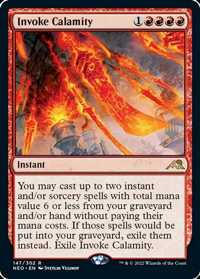 Invoke Calamity (Promo Pack) [Kamigawa: Neon Dynasty Promos] 