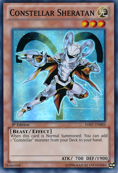 Constellar Sheratan [HA07-EN005] Super Rare 