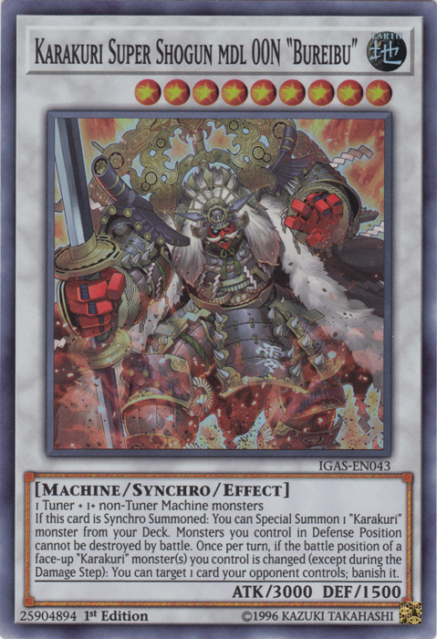 Karakuri Super Shogun mdl 00N "Bureibu" [IGAS-EN043] Super Rare 