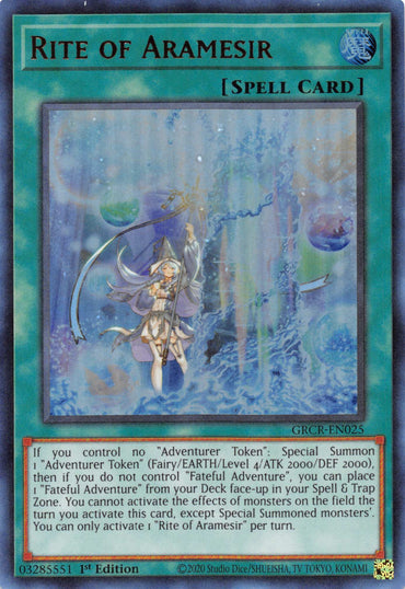 Rite of Aramesir [GRCR-EN025] Ultra Rare 