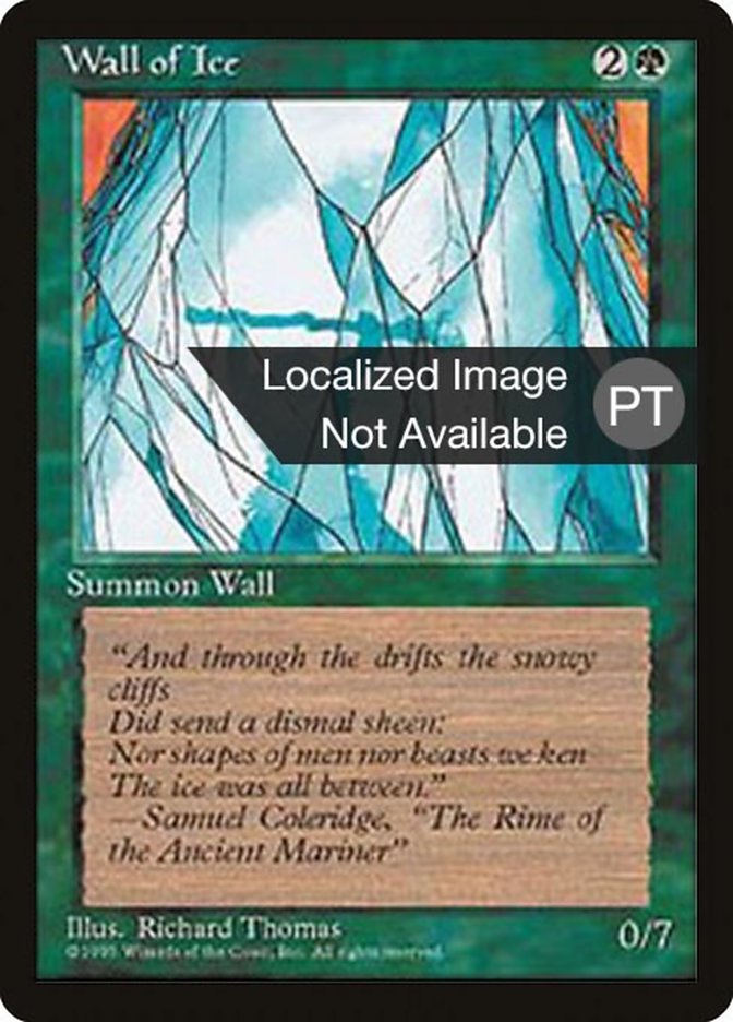 Wall of Ice [Fourth Edition (Foreign Black Border)] 