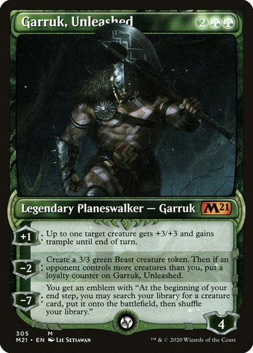 Garruk, Unleashed (Showcase) [Core Set 2021] 