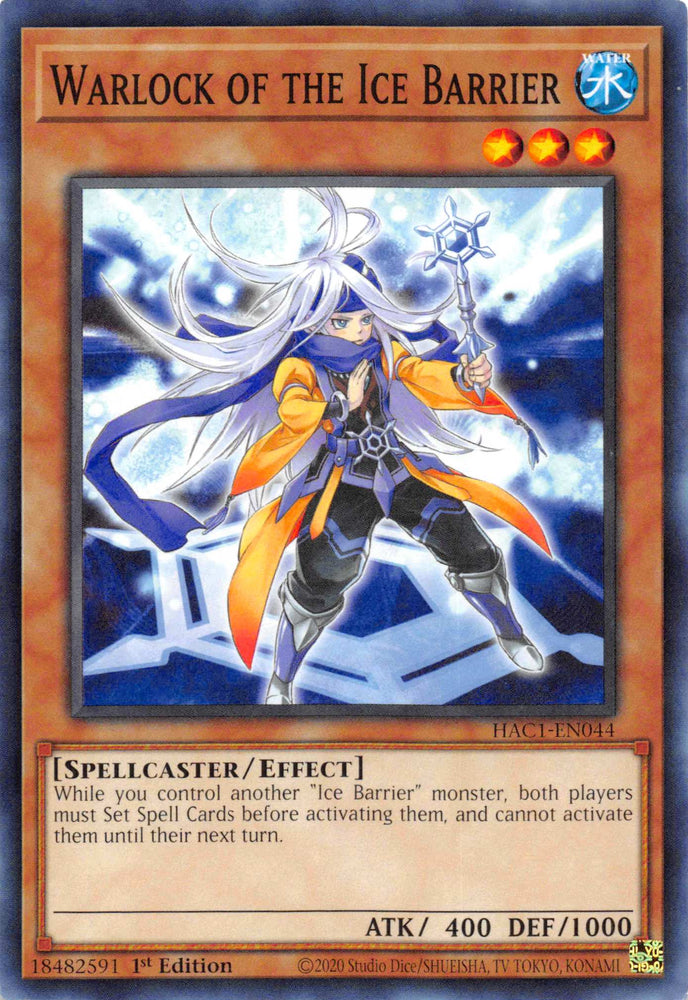 Warlock of the Ice Barrier (Duel Terminal) [HAC1-EN044] Parallel Rare 