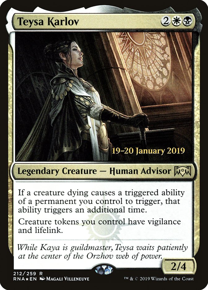 Teysa Karlov [Ravnica Allegiance Prerelease Promos] 