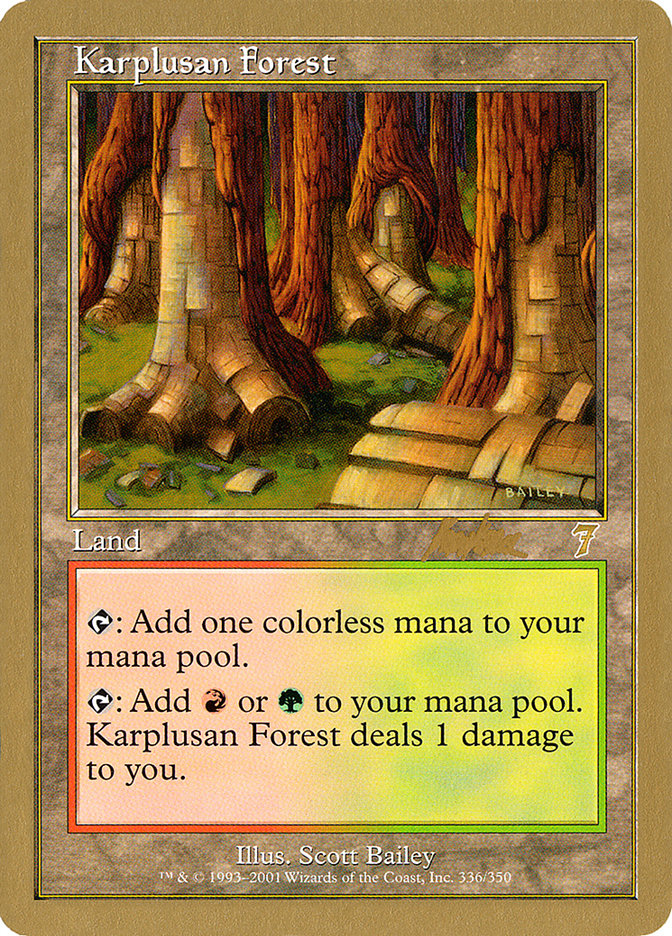 Karplusan Forest (Brian Kibler) [World Championship Decks 2002] 