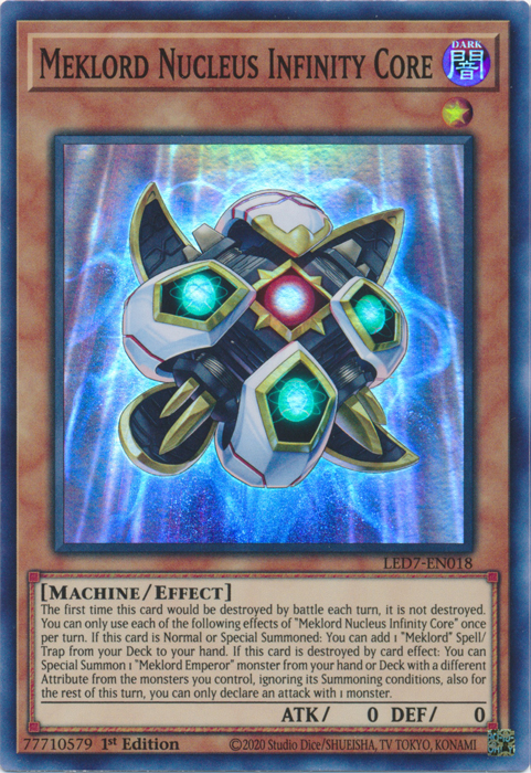 Meklord Nucleus Infinity Core [LED7-EN018] Super Rare 