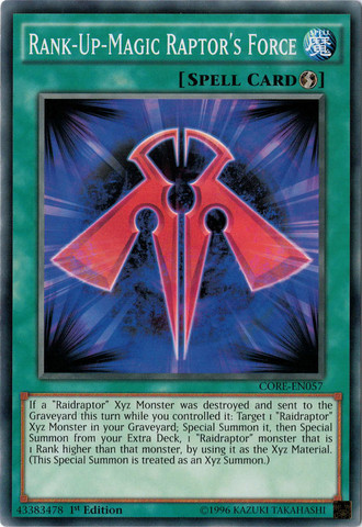 Rank-Up-Magic Raptor's Force [CORE-EN057] Common 