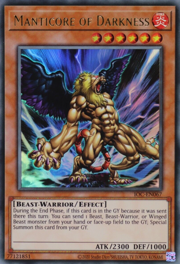 Manticore of Darkness (25th Anniversary) [IOC-EN067] Ultra Rare 