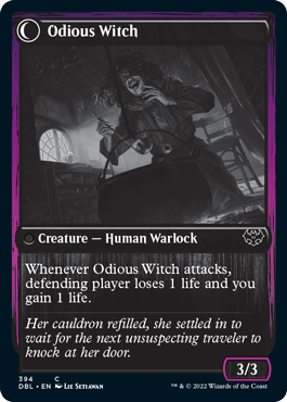 Ragged Recluse // Odious Witch [Innistrad: Double Feature] 