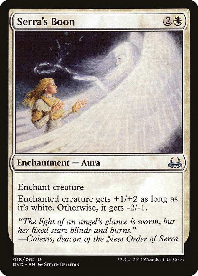 Serra's Boon (Divine vs. Demonic) [Duel Decks Anthology] 