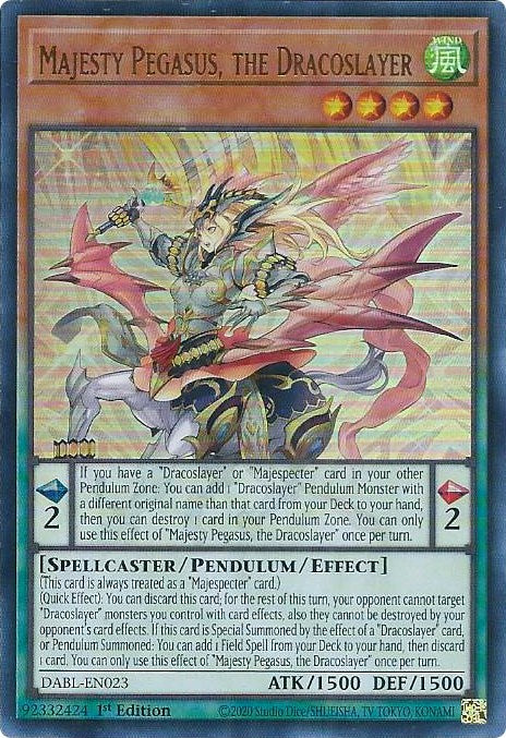 Majesty Pegasus, the Dracoslayer [DABL-EN023] Ultra Rare 