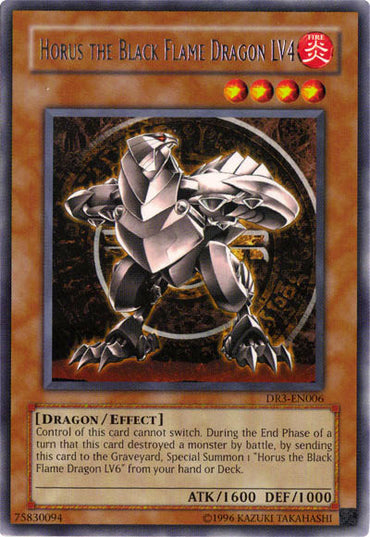 Horus the Black Flame Dragon LV4 [DR3-EN006] Rare 