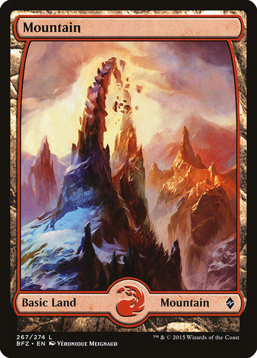 Mountain (267) (Full Art) [Battle for Zendikar] 