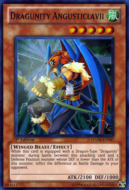 Dragunity Angusticlavii [HA04-EN047] Super Rare 