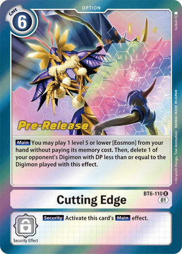 Cutting Edge [BT6-110] [Double Diamond Pre-Release Cards] 