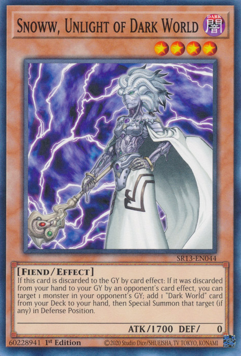 Snoww, Unlight of Dark World [SR13-EN044] Common 