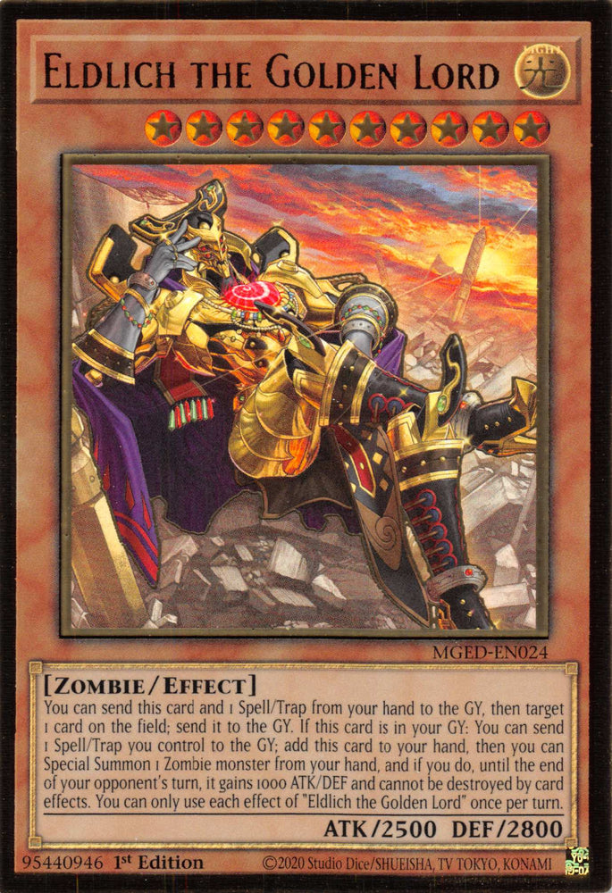 Eldlich the Golden Lord (Alternate Art) [MGED-EN024] Gold Rare 