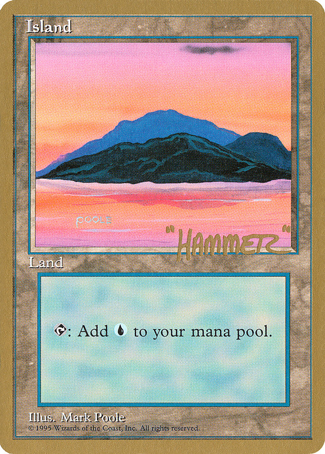 Island (shr369) (Shawn "Hammer" Regnier) [Pro Tour Collector Set] 