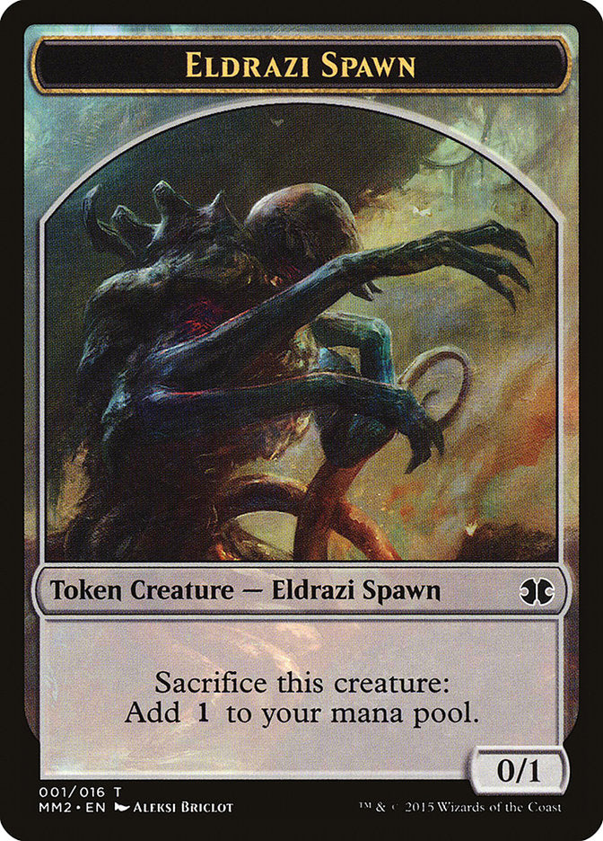 Eldrazi Spawn Token (001/016) [Modern Masters 2015 Tokens] 