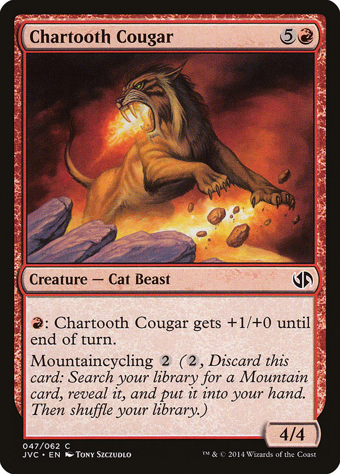 Chartooth Cougar [Duel Decks Anthology] 