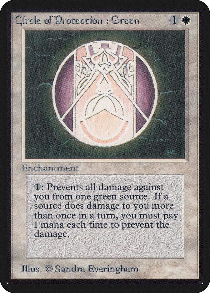 Circle of Protection: Green [Alpha Edition] 