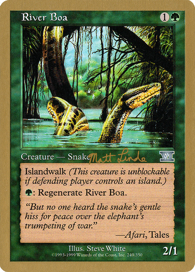 River Boa (Matt Linde) [World Championship Decks 1999] 