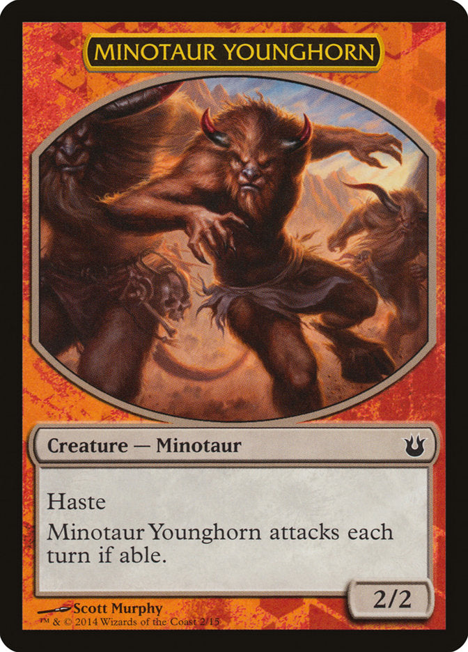 Minotaur Younghorn [Born of the Gods Battle the Horde] 