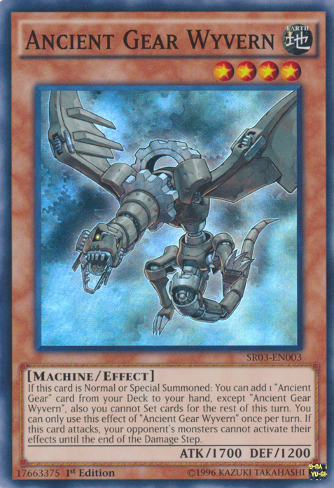 Ancient Gear Wyvern [SR03-EN003] Super Rare 