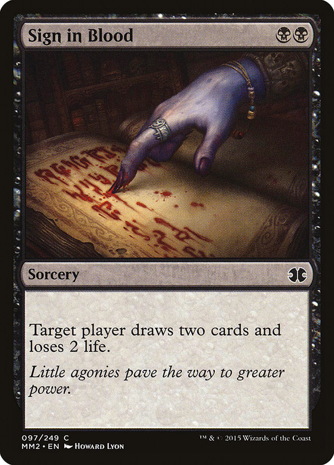 Sign in Blood [Modern Masters 2015] 