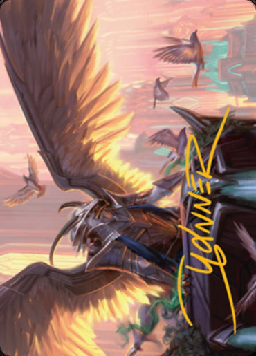 Falco Spara, Pactweaver 1 Art Card (Gold-Stamped Signature) [Streets of New Capenna Art Series] 