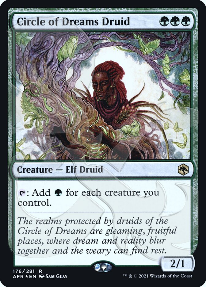 Circle of Dreams Druid (Ampersand Promo) [Dungeons & Dragons: Adventures in the Forgotten Realms Promos] 