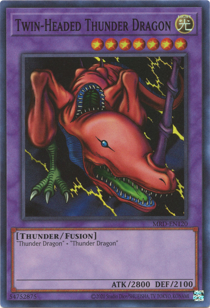 Twin-Headed Thunder Dragon (25th Anniversary) [MRD-EN120] Super Rare 