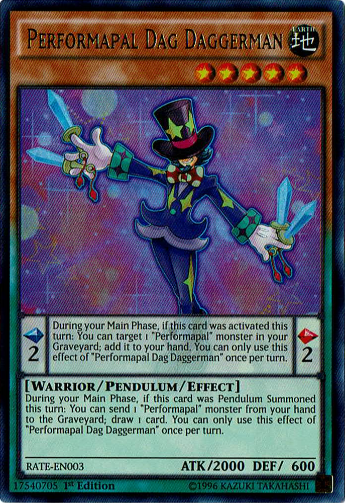 Performapal Dag Daggerman [RATE-EN003] Ultra Rare 
