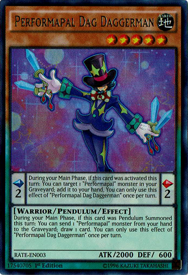 Performapal Dag Daggerman [RATE-EN003] Ultra Rare 