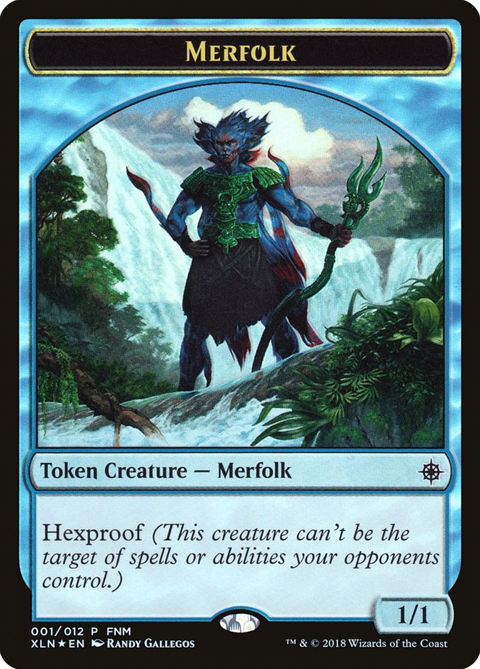 Merfolk // Treasure Double-Sided Token [Friday Night Magic 2018] 