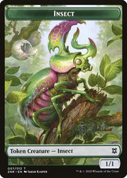 Cat // Insect Double-Sided Token [Zendikar Rising Tokens] 