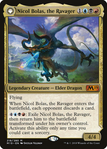 Nicol Bolas, the Ravager // Nicol Bolas, the Arisen [Core Set 2019] 