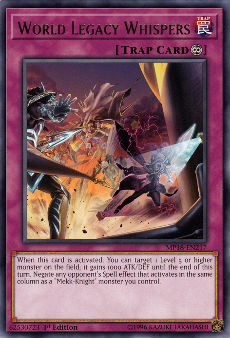 World Legacy Whispers [MP18-EN217] Rare 