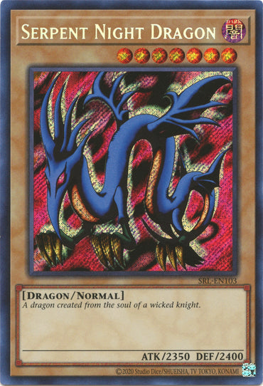 Serpent Night Dragon (25th Anniversary) [SRL-EN103] Secret Rare 