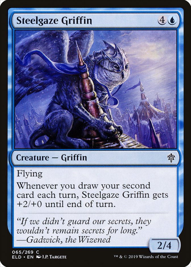 Steelgaze Griffin [Throne of Eldraine] 